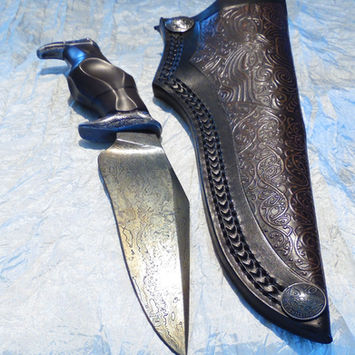 Damascus Steel Bowie