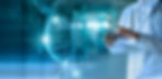 Medicine doctor touching electronic medical record on tablet. DNA. Digital healthcare and 