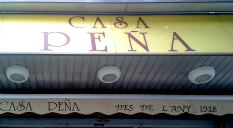 CASA PEÑA DES DE L’ANY 1918