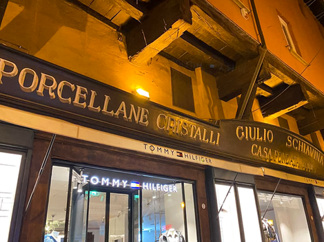 GIULIO SCHIAVINA CASA FONDATA NEL 1831 PORCELLANE CRISTALLI