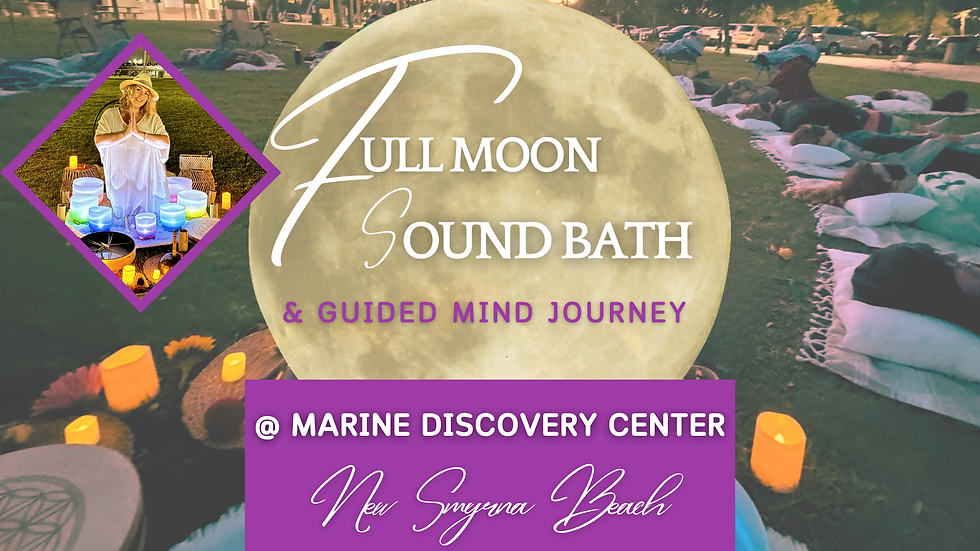 Full Moon Sound Bath Outdoor Relaxation Evening @ The Marine Discovery Center in NSB