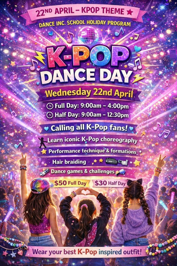K-Pop Themed - School Holiday Day Program