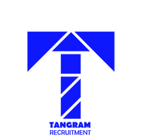 tangram recruitment blue logo