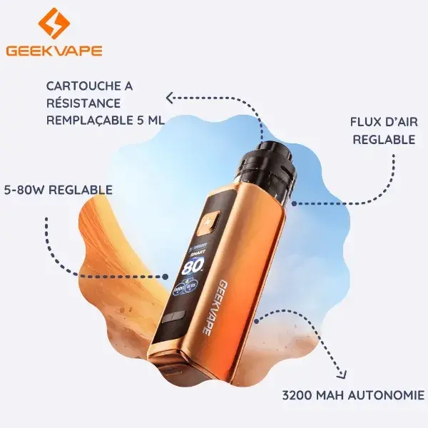Miniature : Kit Pod FORCE Geek Vape (autres couleurs) - 80W