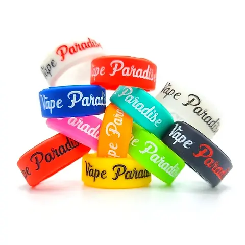 Vape Band 24 mm | Anneau silicone protection tank pyrex verre pour  cigarette électronique | Noir Clear Blanc Rouge Bleu Rose Vert Orange Jaune  | Vape Paradise