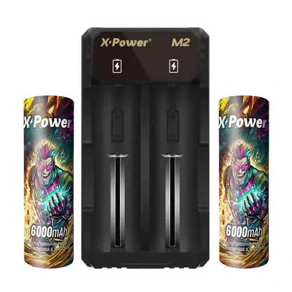 Miniature : Pack CHARGEUR + 2 ACCUS 21700