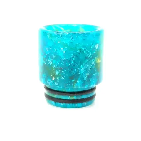 Drip Tip 810 en Résine | Cyan Turquoise Paillettes | Embout 810 pour cigarette  électronique | Vape Paradise