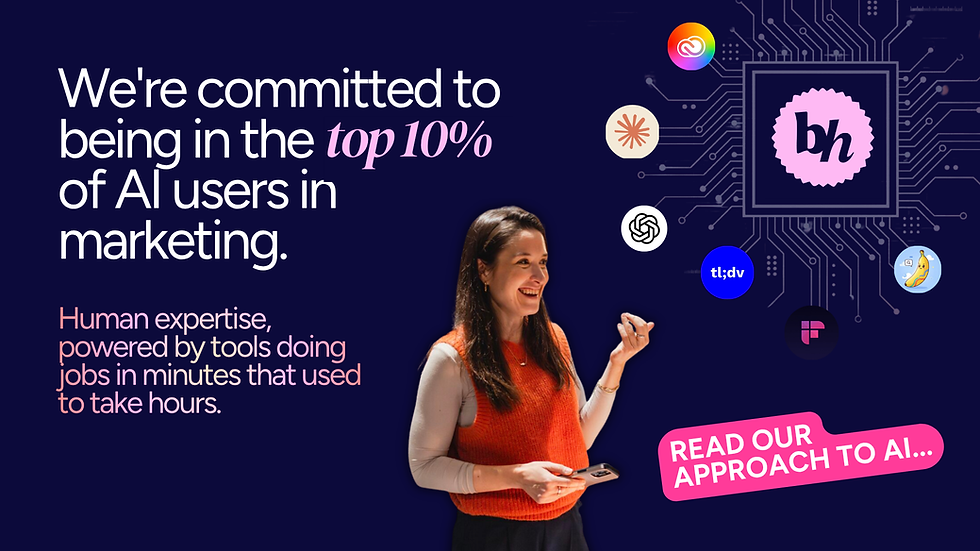An image that shows that Brand Hackers are committed to being in the top 10% of AI users in marketing