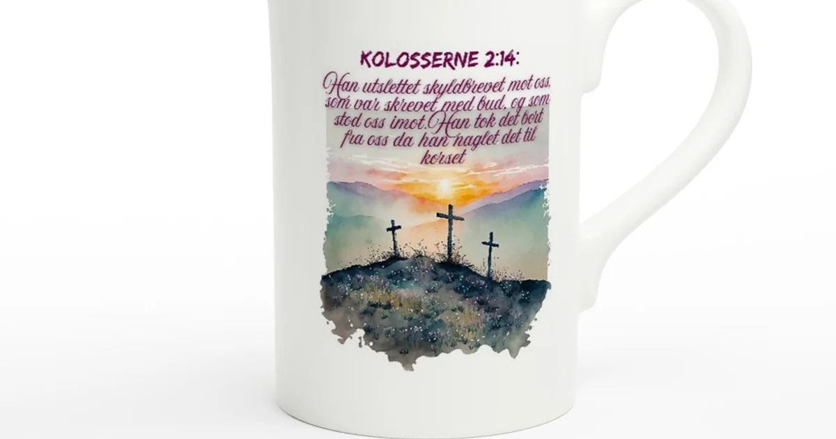 Kol.2:14 -  10oz Porcelain Slim Mug