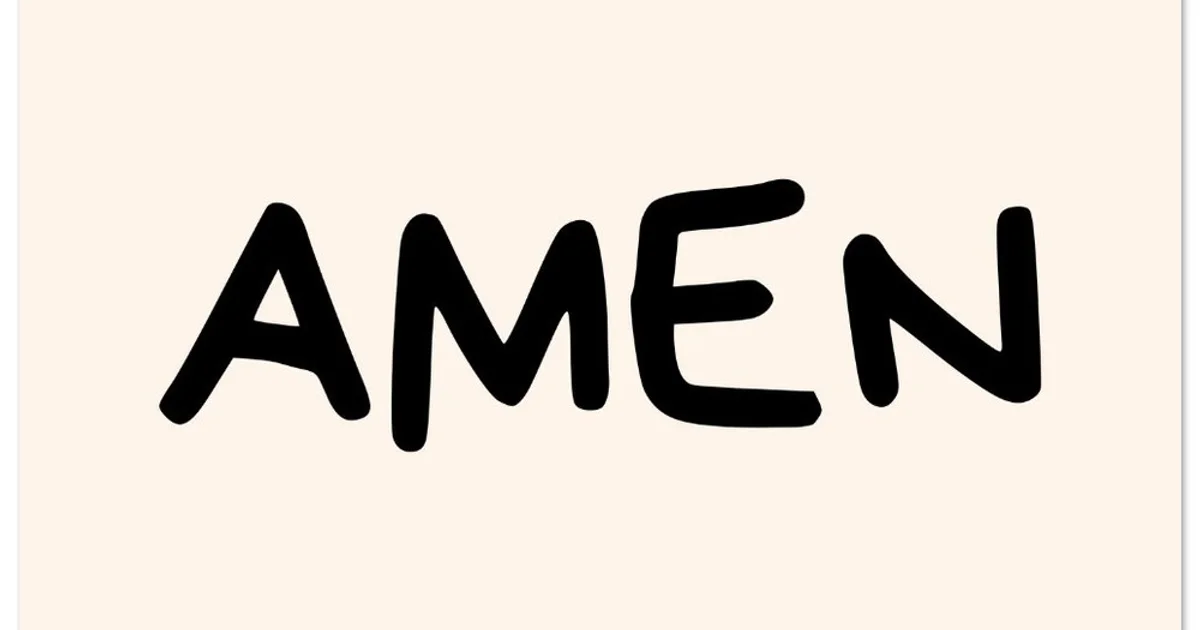 Amen - Classic Semi-Glossy Christian Poster