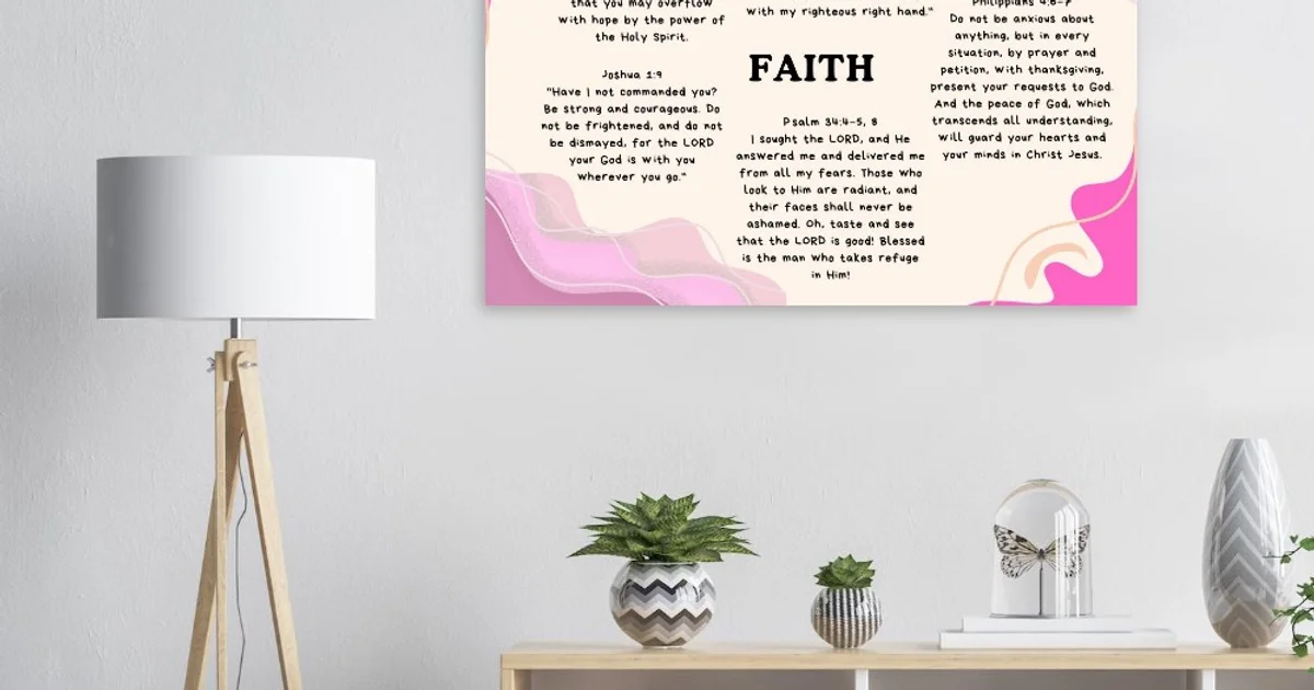 FAITH Bible verses - Classic Semi-Glossy Paper Poster