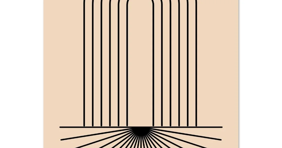 Access Granted  – Minimalist Abstract Poster – Open Heaven Prophetic Line Art