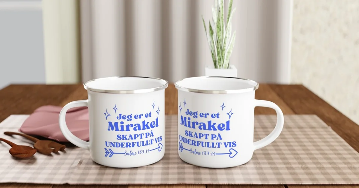Jeg  er et mirakel - robust 325ml kopp