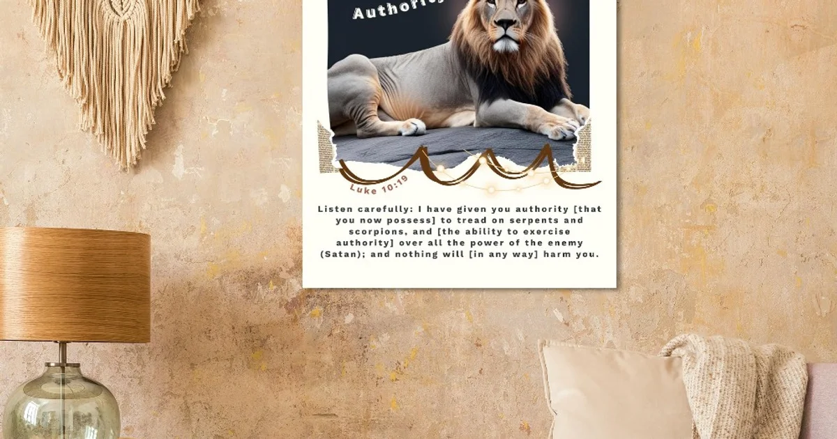 Authority over the enemy |Classic Semi-Glossy Bible Poster