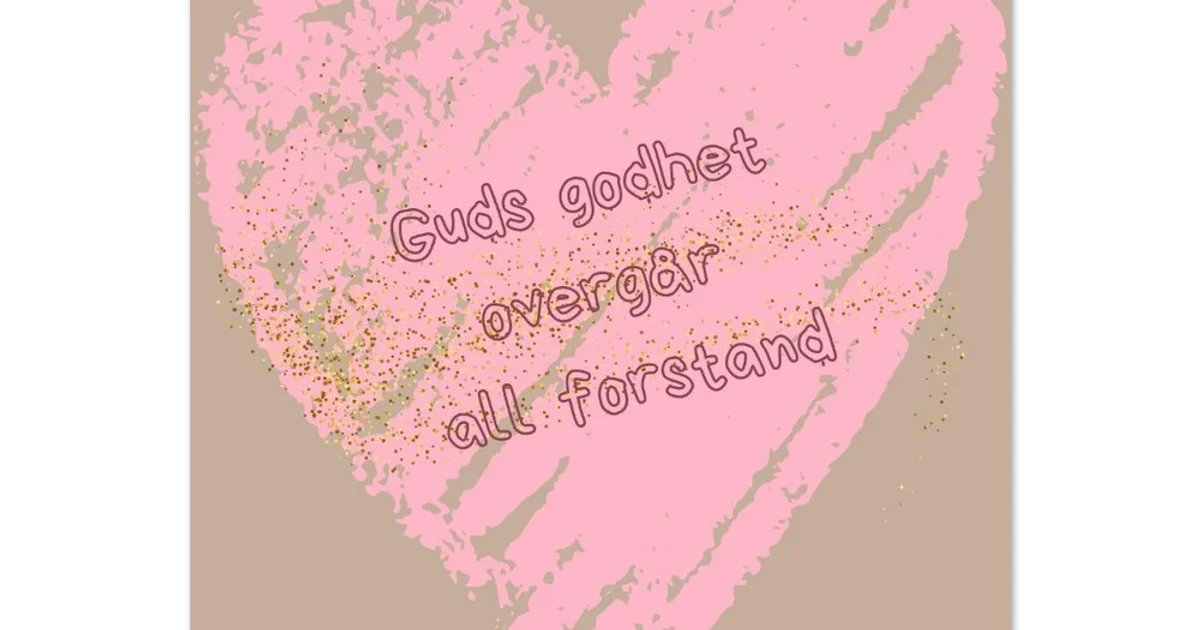 Guds godhet overgår all forstand – Illustrasjon - halvblank plakat