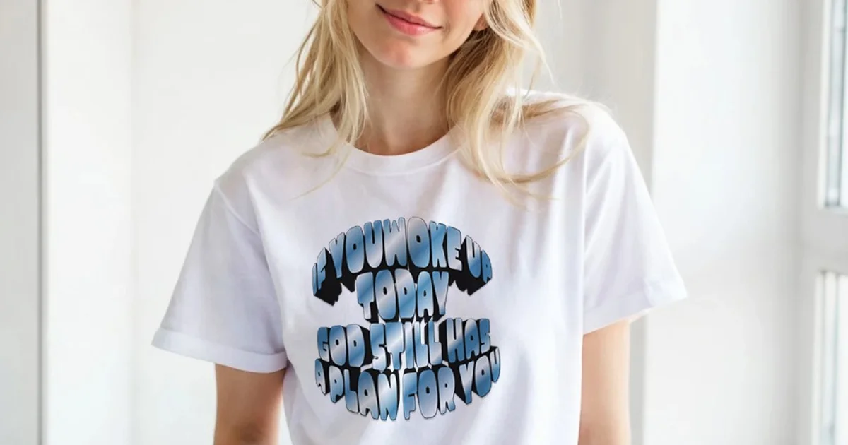 If you woke up today God still has a plan for you - Unisex Crewneck T-shirt