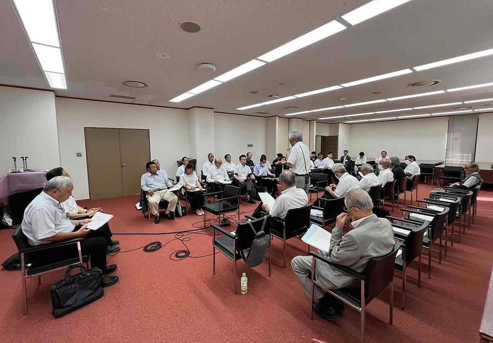 防府市議会との意見交換会を行いました。