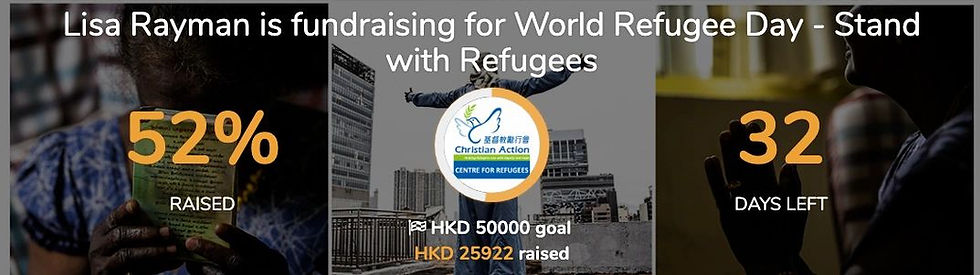Tigrefou donates to Lisa Goldfarb's Fundraiser for Centre for Refugees Hong Kong Judy Choi Francis George Writer Book Poetry Photography