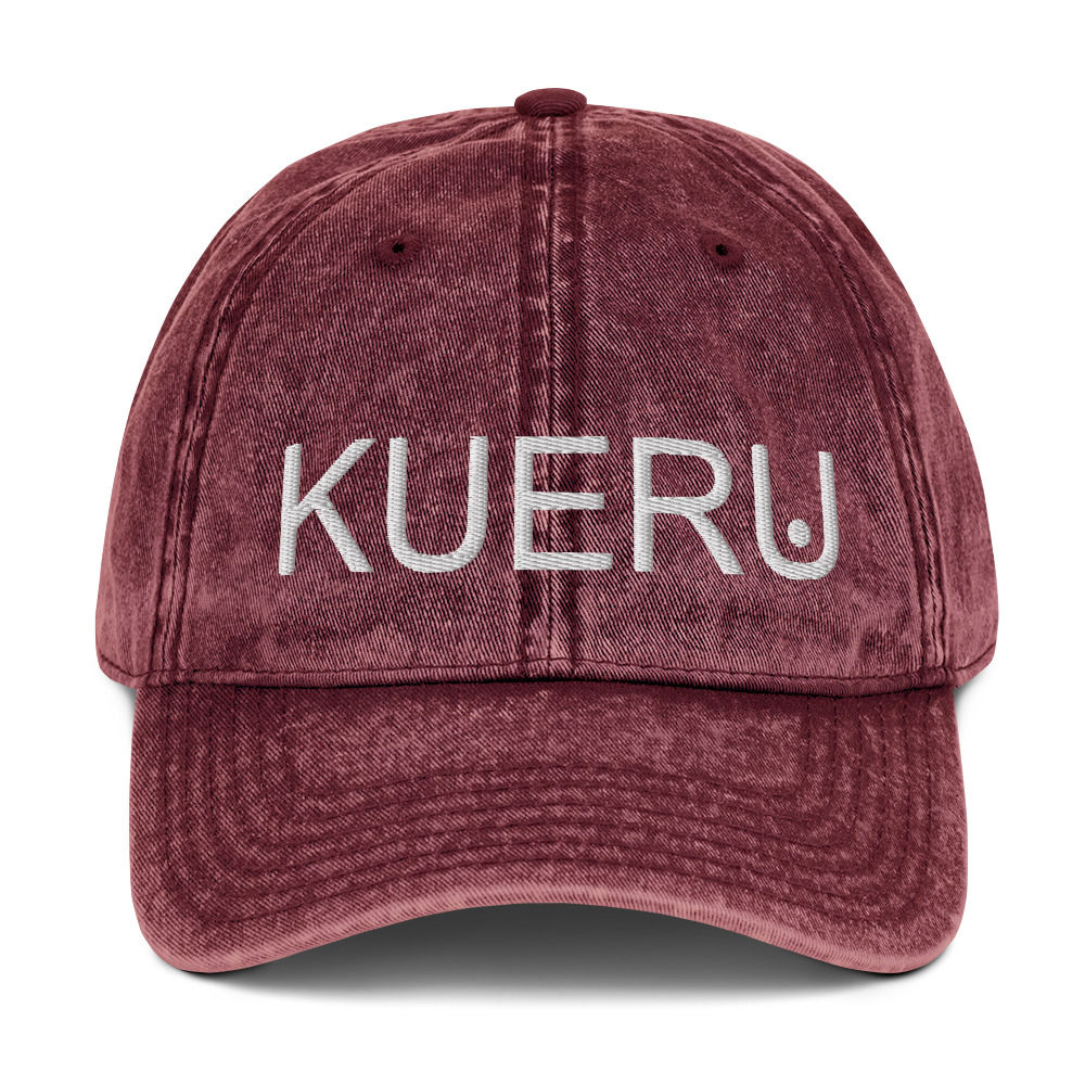 KUERU Burgundy | Vintage Cotton Twill Cap