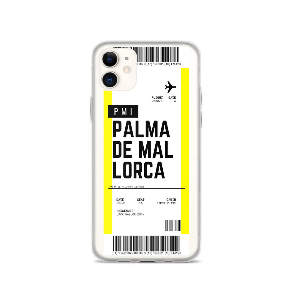 Thumbnail: Palma De Mallorca Boarding Pass iPhone Case