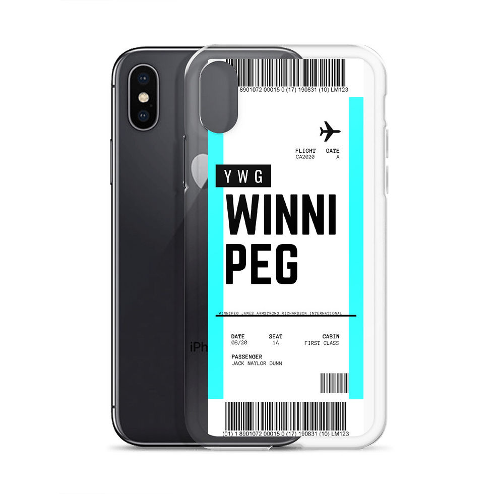 Thumbnail: Winnipeg Boarding Pass iPhone Case