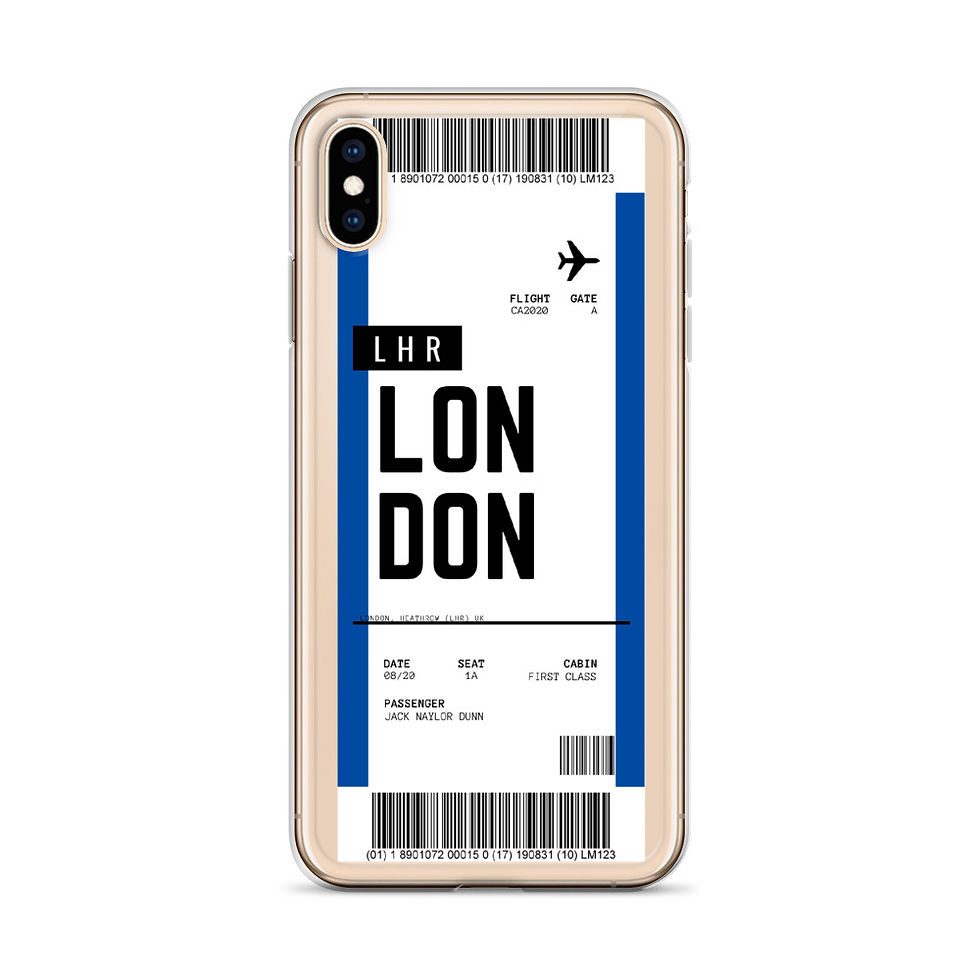 Thumbnail: London Heathrow Boarding Pass iPhone Case