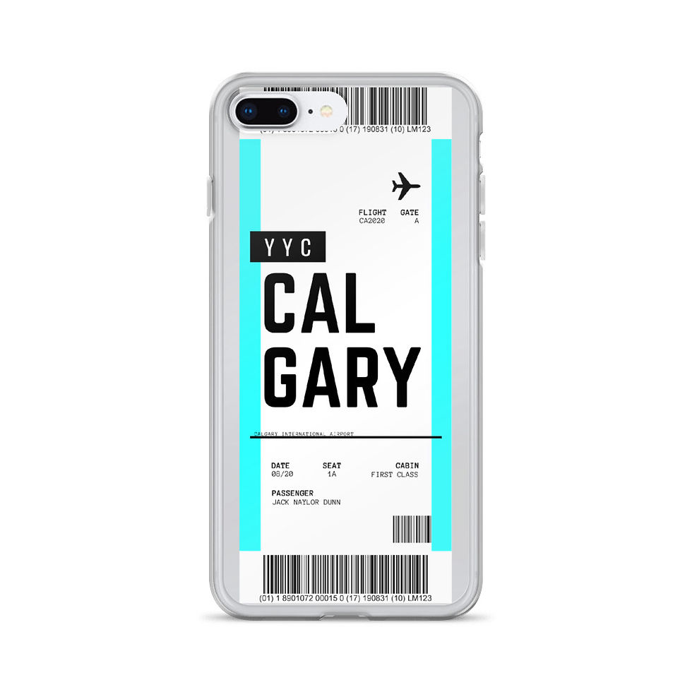 Thumbnail: Calgary Boarding Pass iPhone Case