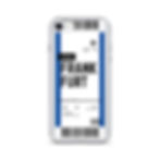 Thumbnail: Frankfurt Boarding Pass iPhone Case