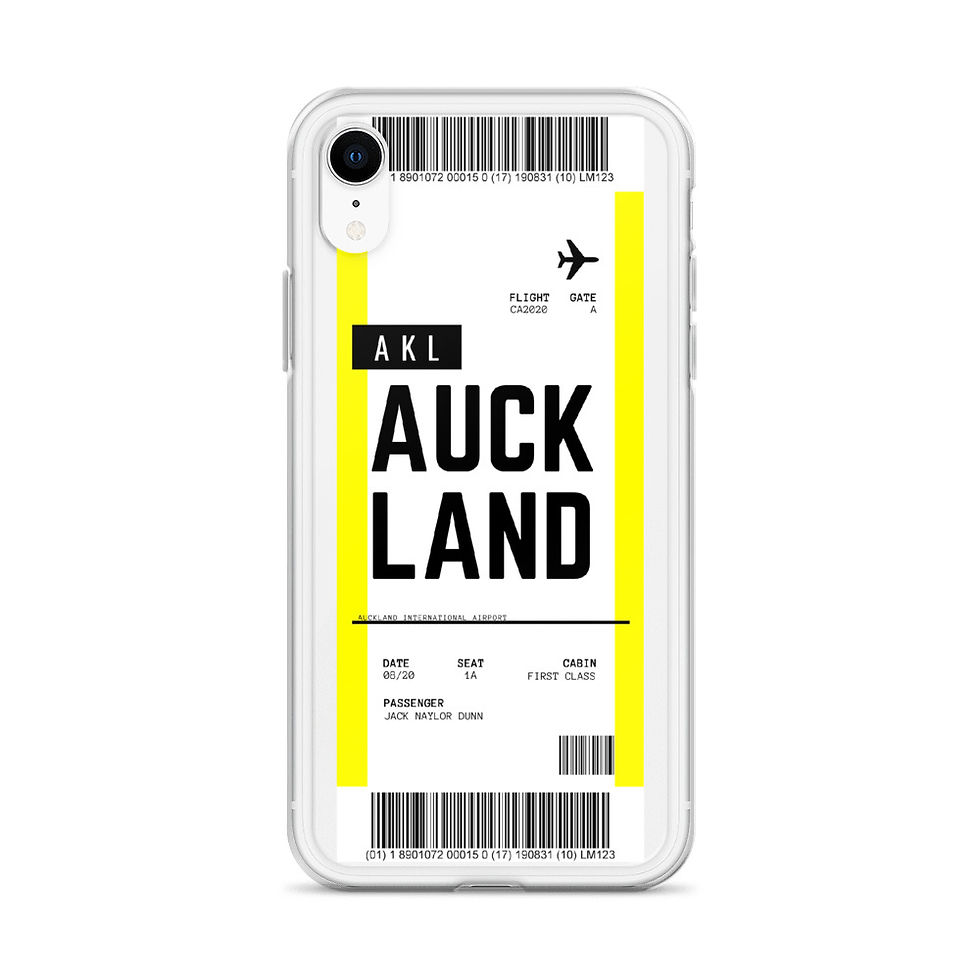 Thumbnail: Auckland Boarding Pass iPhone Case