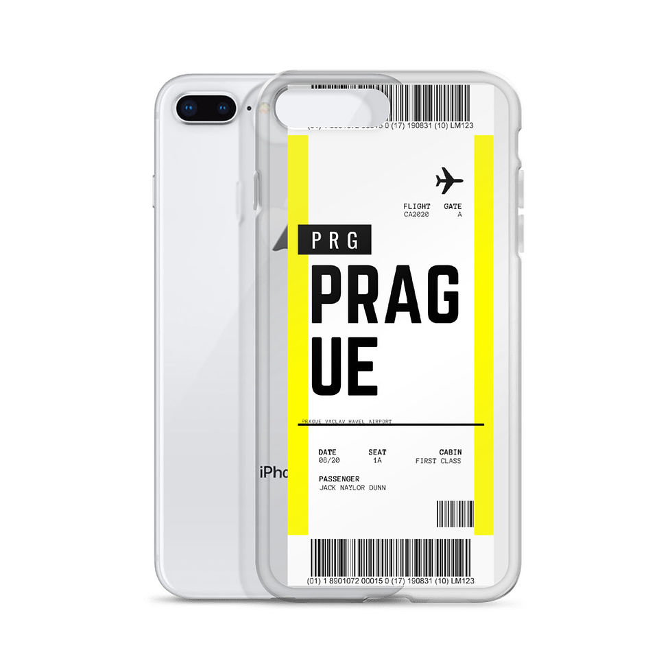 Thumbnail: Prague Boarding Pass iPhone Case