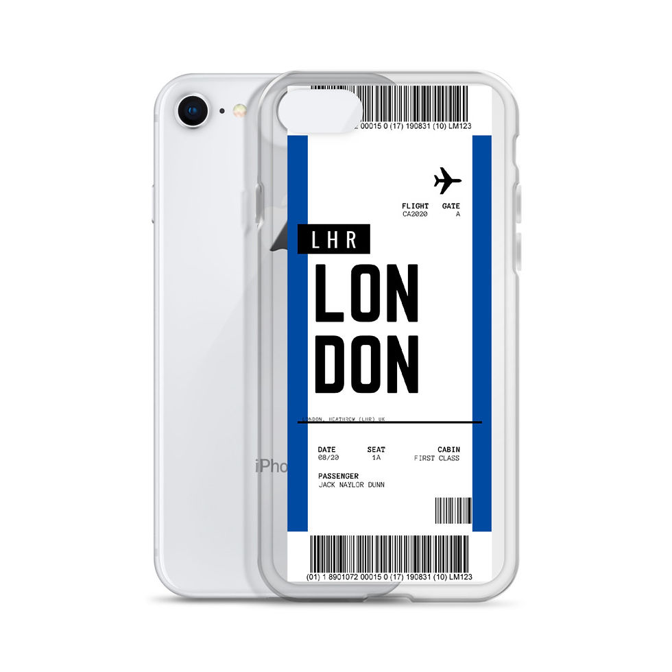 Thumbnail: London Heathrow Boarding Pass iPhone Case
