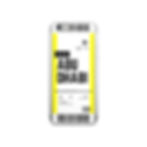 Thumbnail: Abu Dhabi Boarding Pass iPhone Case