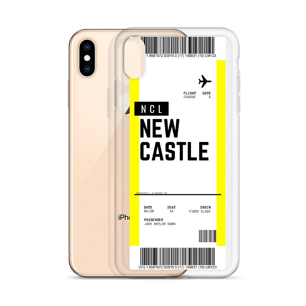 Thumbnail: Newcastle Boarding Pass iPhone Case