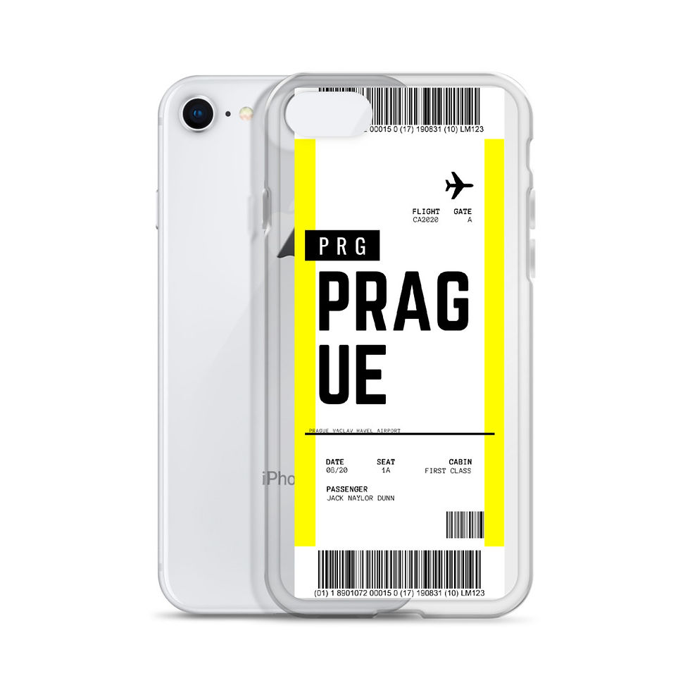Thumbnail: Prague Boarding Pass iPhone Case