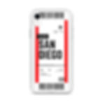 Thumbnail: San Diego Boarding Pass iPhone Case