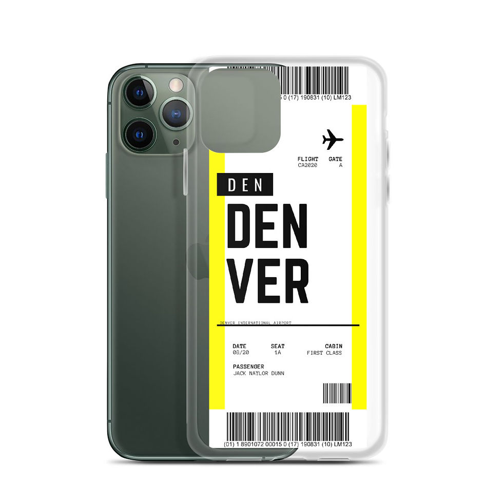 Thumbnail: Denver Boarding Pass iPhone Case