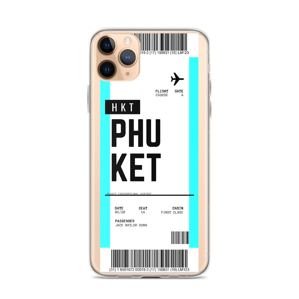 Thumbnail: Phuket Boarding Pass iPhone Case