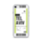 Thumbnail: Tel Aviv Boarding Pass iPhone Case