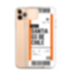 Thumbnail: Santiago De Chile Boarding Pass iPhone Case