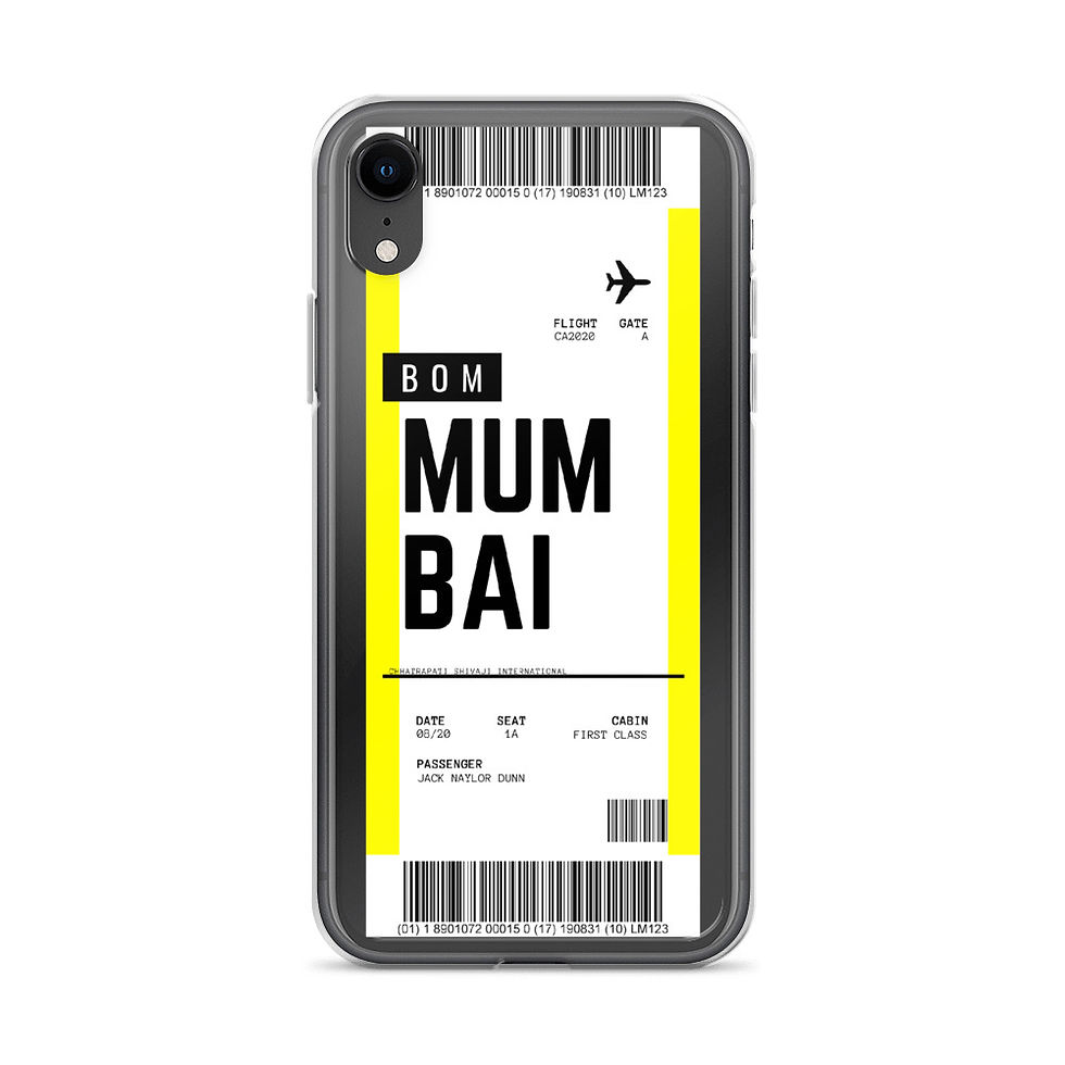 Thumbnail: Mumbai Boarding Pass iPhone Case