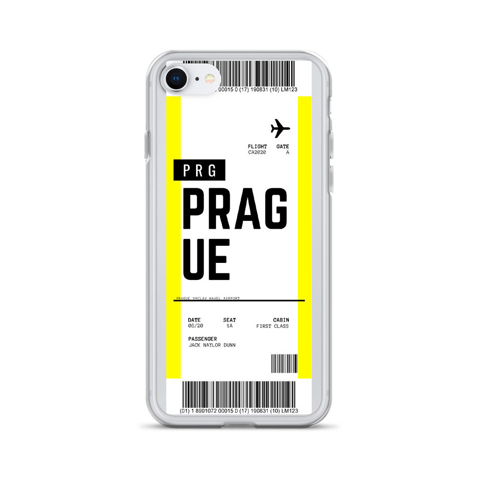 Thumbnail: Prague Boarding Pass iPhone Case