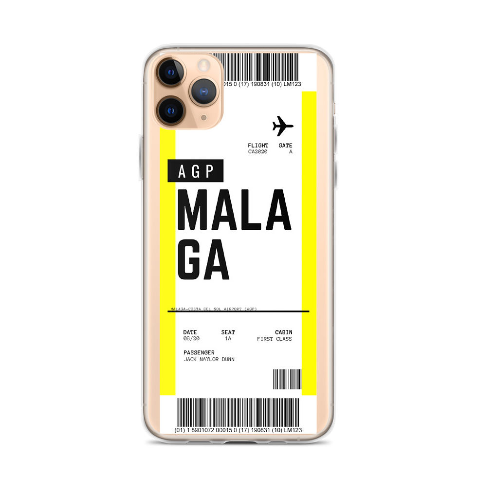 Thumbnail: Malaga Boarding Pass iPhone Case