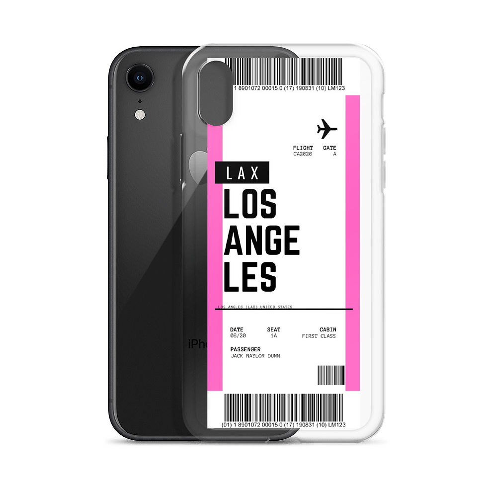 Thumbnail: Los Angeles Boarding Pass iPhone Case