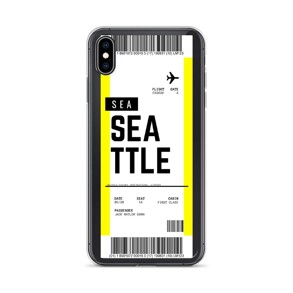 Thumbnail: Seattle Boarding Pass iPhone Case