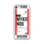 Thumbnail: Mykonos Boarding Pass iPhone Case