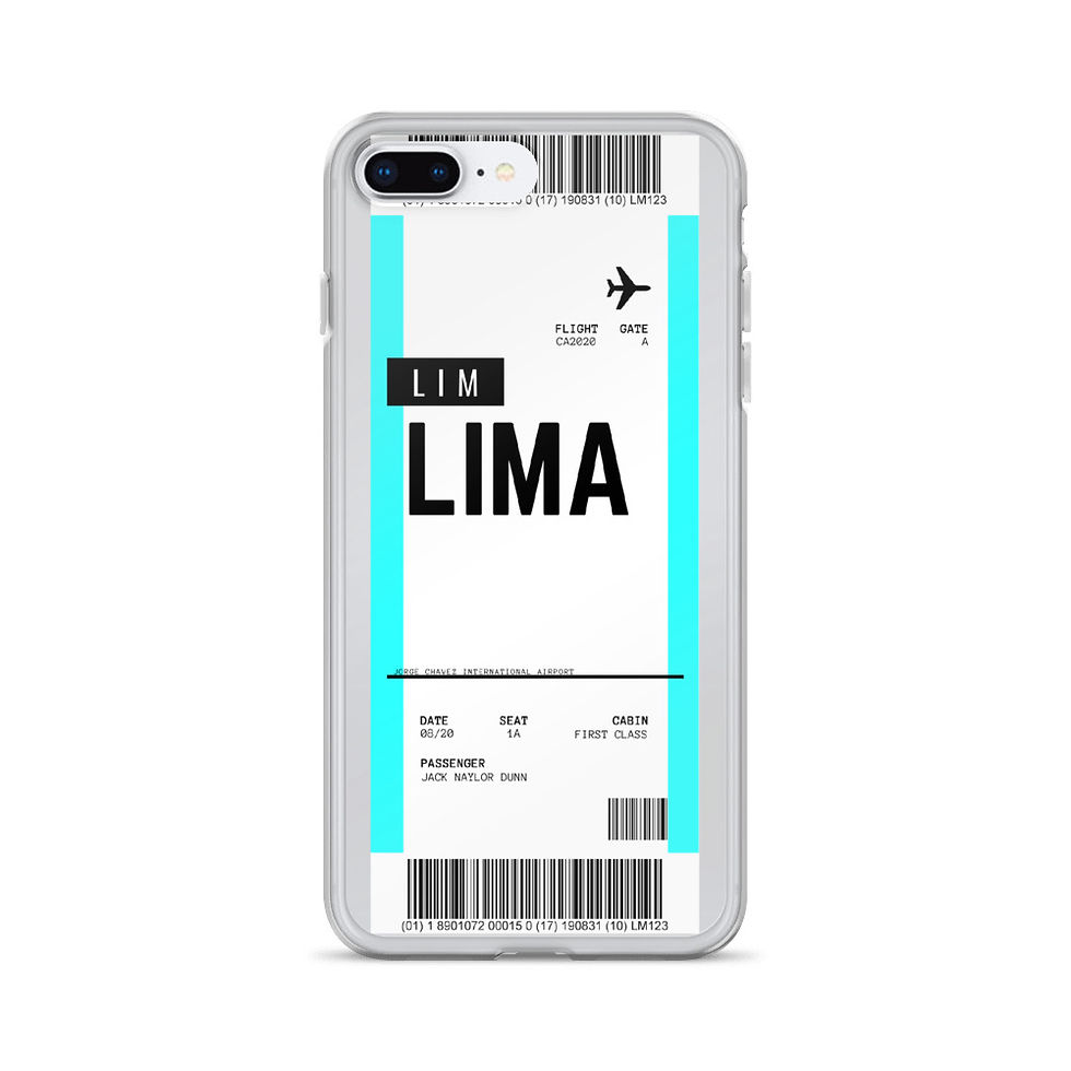 Thumbnail: Lima Boarding Pass iPhone Case