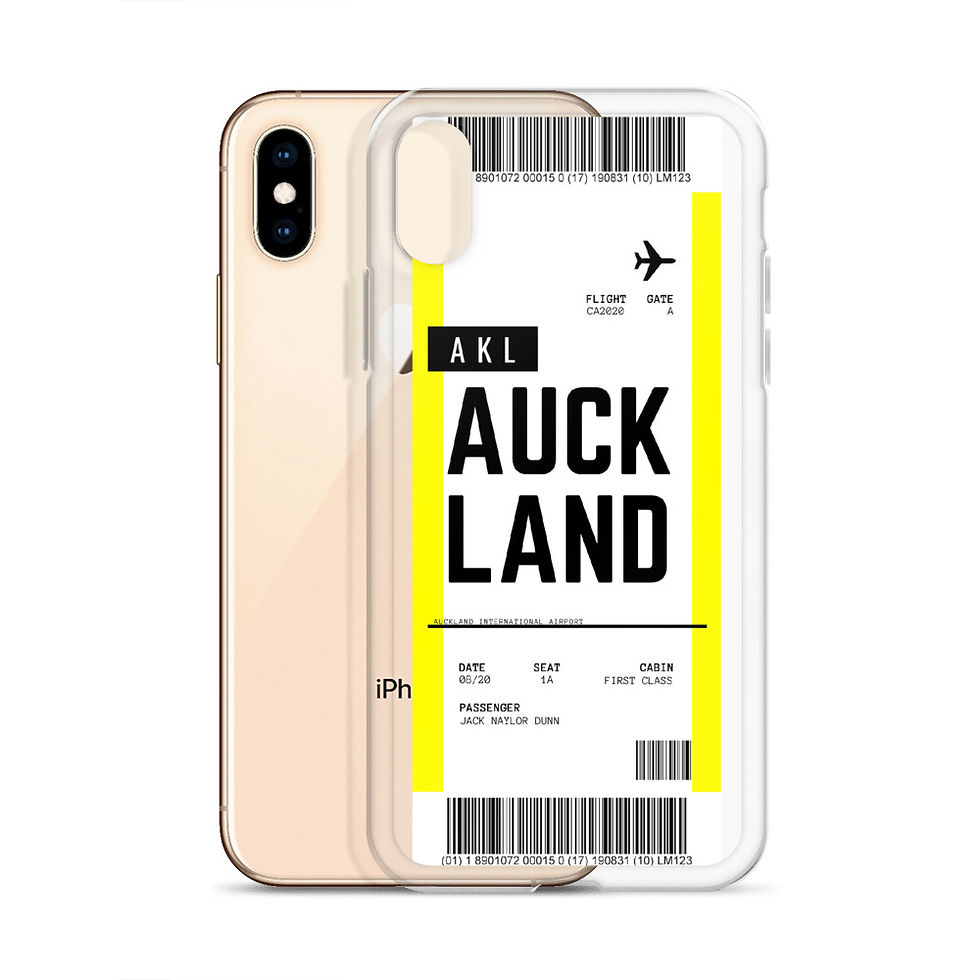 Thumbnail: Auckland Boarding Pass iPhone Case
