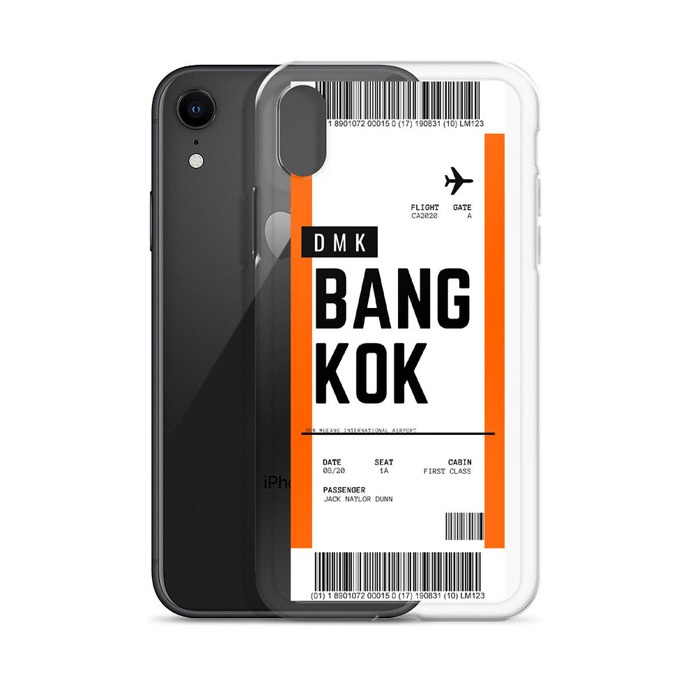 Thumbnail: Bangkok Boarding Pass iPhone Case