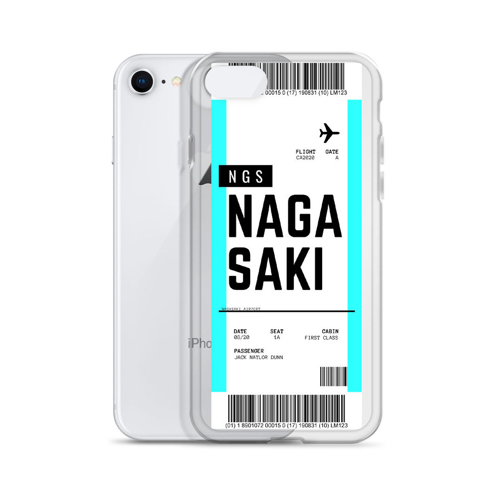 Thumbnail: Nagasaki Boarding Pass iPhone Case