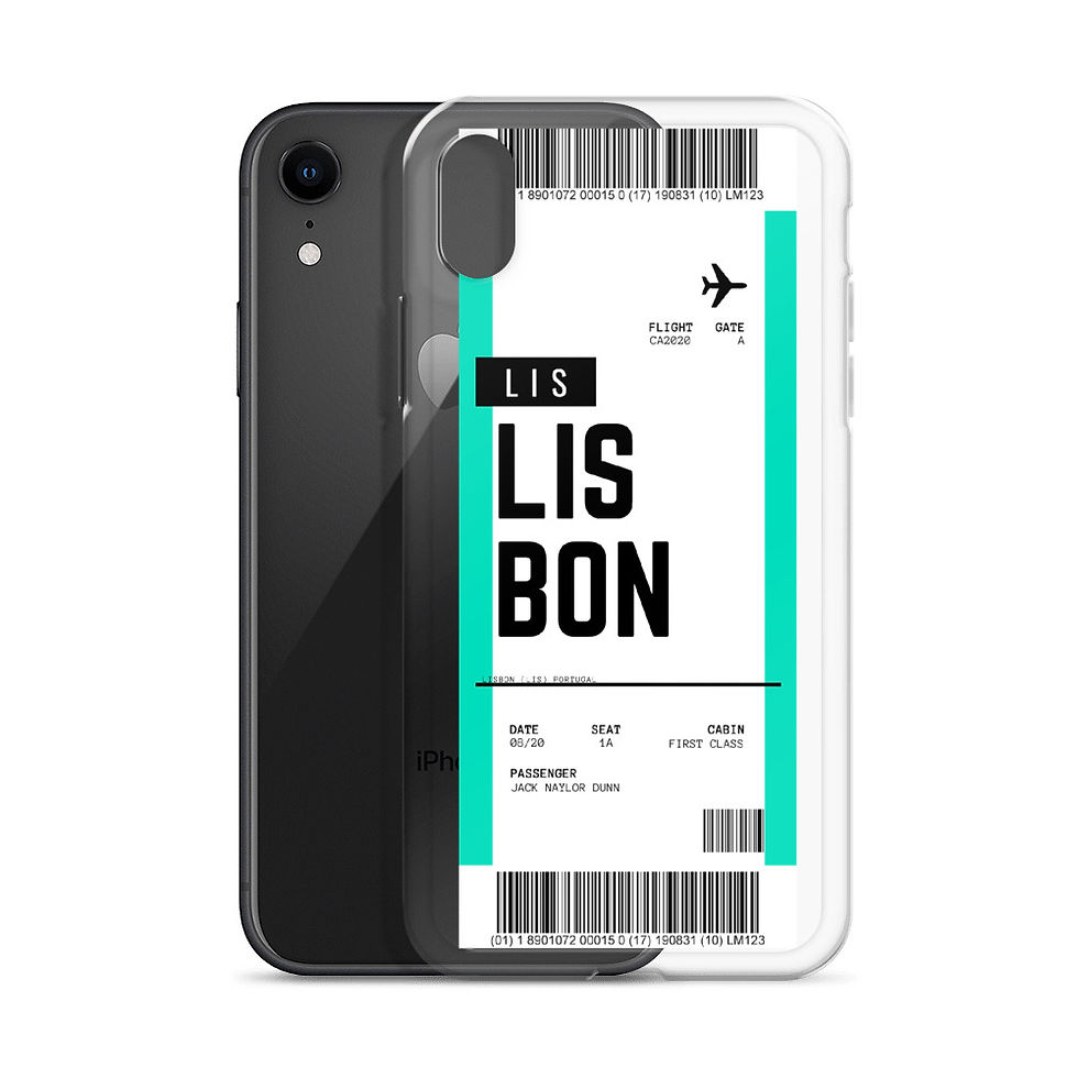 Thumbnail: Lisbon Boarding Pass iPhone Case